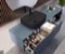 Small Black Ceramic Wall Mounted or Vessel Sink